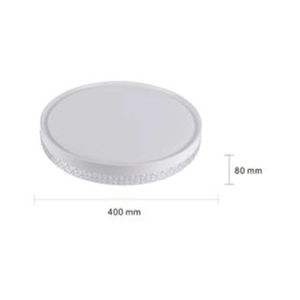Trade Shop - Plafoniera Da Soffitto 45w Tondo Con Striscia Luce Fredda Fst-40a84257 Interno 40cm -