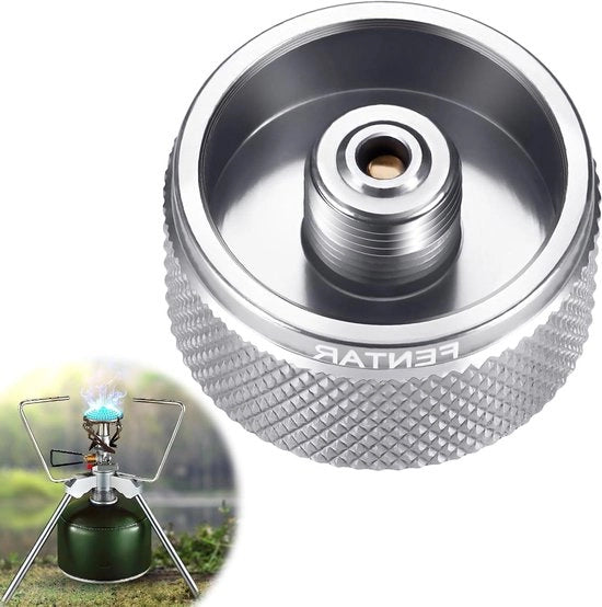 Adattatore per supporto a distanza per cucina da campeggio adattatore per piccoli gaspatroni con dado 7/16"-28 UNEF-2A