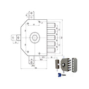 Serratura Sic.Quintuplice Dx Pompa 3300P Cr
