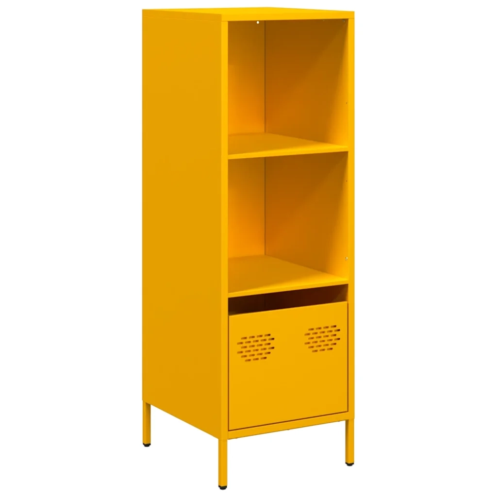 Credenza Giallo Senape 35x39x103,5 cm in Acciaio