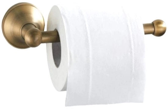 Supporto per Cartucce da Toilette da Appendere - Materiale: Ottone/ Acciaio Inossidabile - Progettato per Risparmiare Spazio - Lunghezza Totale 20 cm - Altezza 7,2 cm - Diametro 5,6 cm - Supporto per Cartucce