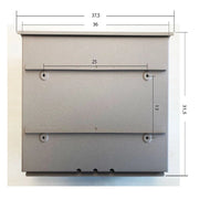 ALUBOX BUSTA Cassetta Posta Formato Rivista 31,5X37,5X10,2 Cm Cassetta Postale Con Sistema Anti Effrazione E Apertura A Vasistas Cassetta Postale Da Esterno Antipioggia Anticorrosione COLORE: ARGENTO