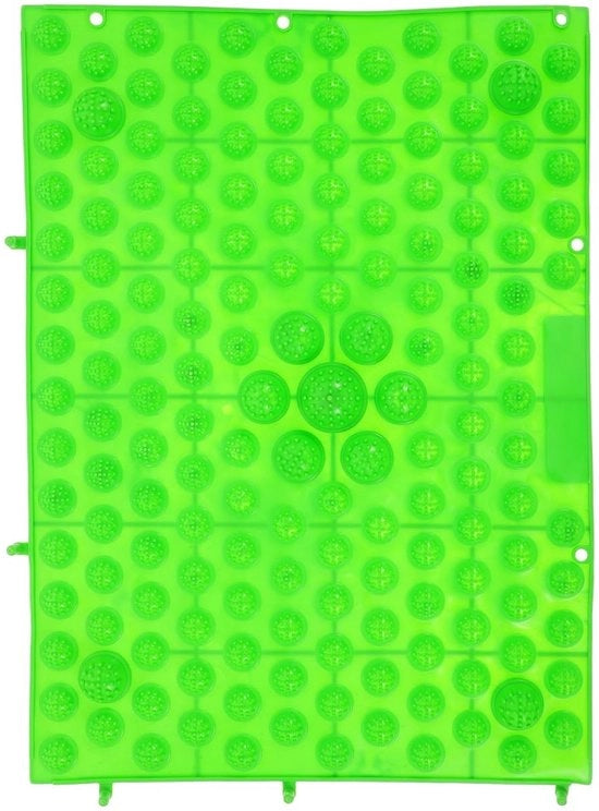 Pavimento per massaggi ai piedi con tecnica di acupressione verde - mattonella per zone di riflesso - miglioramento del flusso sanguigno - riduzione della fatica - ripiegabile - materiale TPE