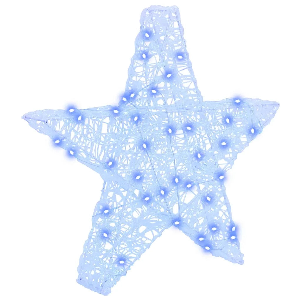 Stella 3D con 50 LED Blu 55 x 53.5 x 10 cm Acrilico
