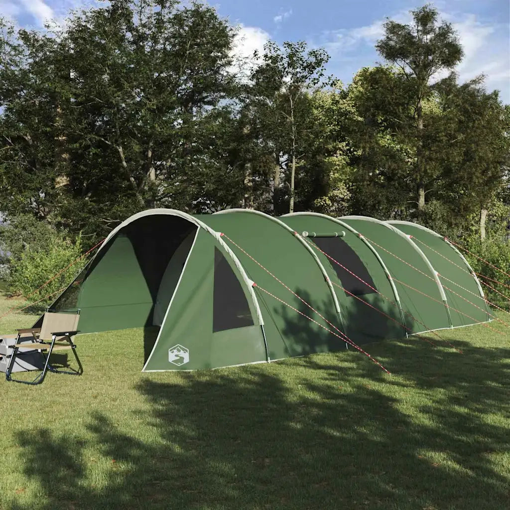 Tenda Tunnel per 6 Persone 6 persona Verde e Bianco 42004044