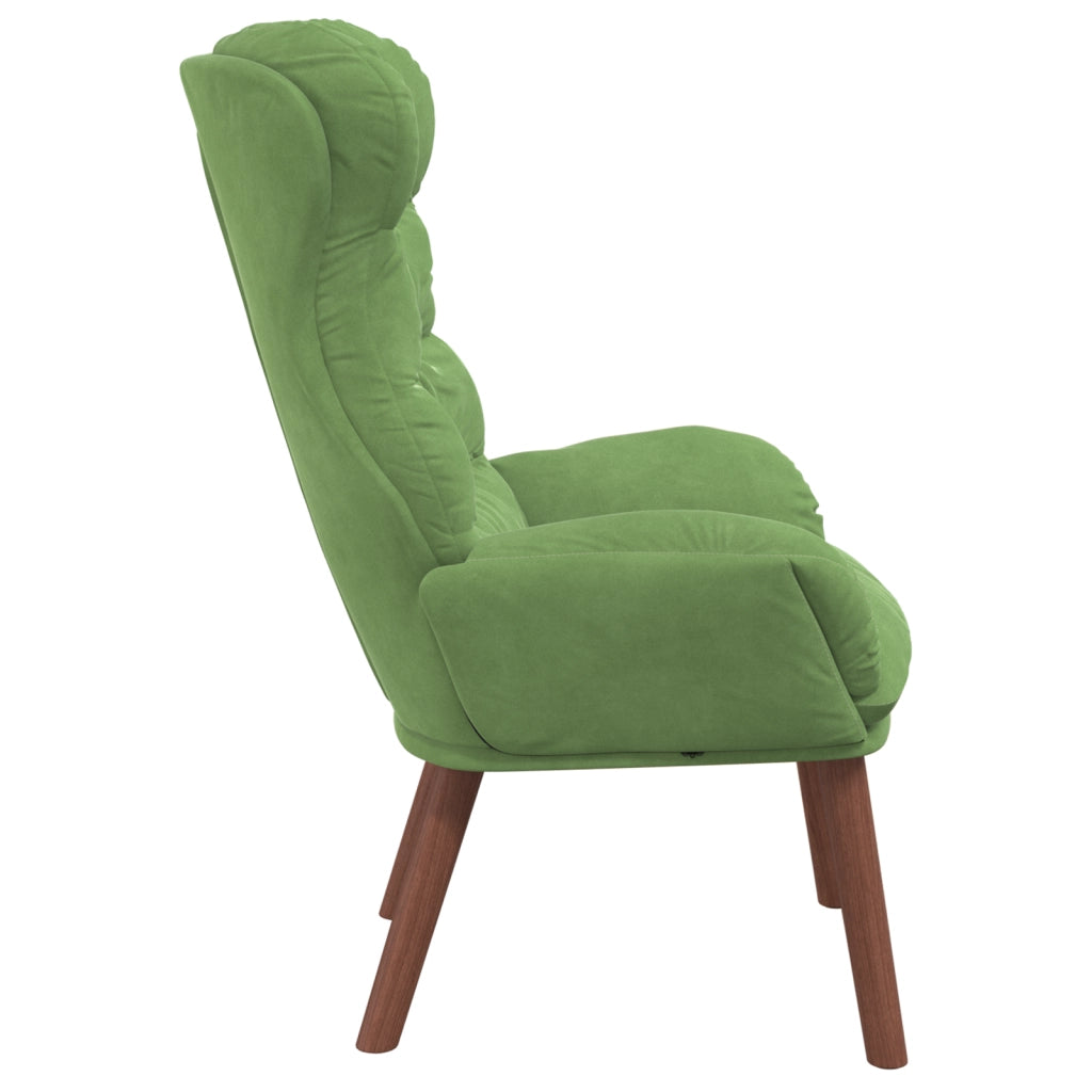 Poltrona Relax Light Green Velvet