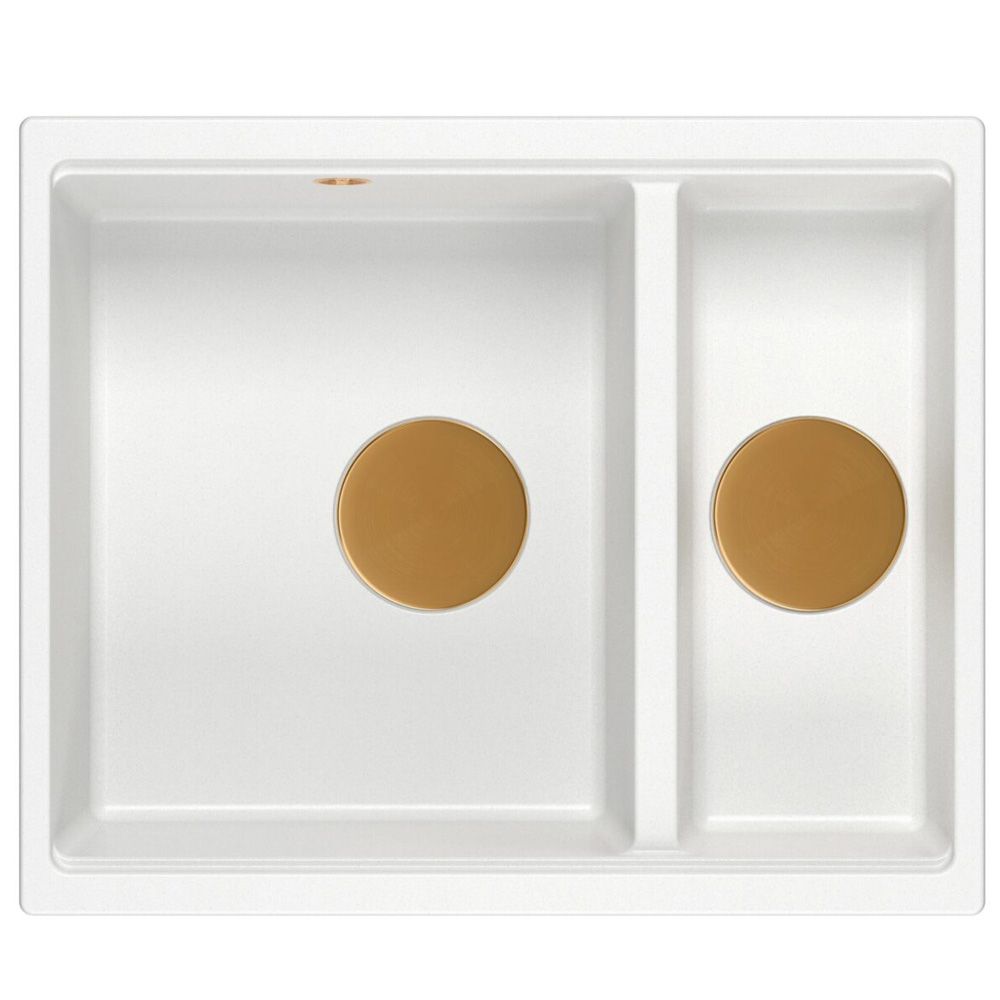 Lavello In Granito Logan 150 White Oro