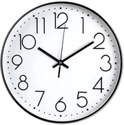 Orologio da Parete 9 Pollici a Batterie, Silenzioso, Orologio da Parete Senza Tacco, Design Moderno a Quarzo, Decorativo per Sala da Pranzo/Interni/Cucina/Ufficio