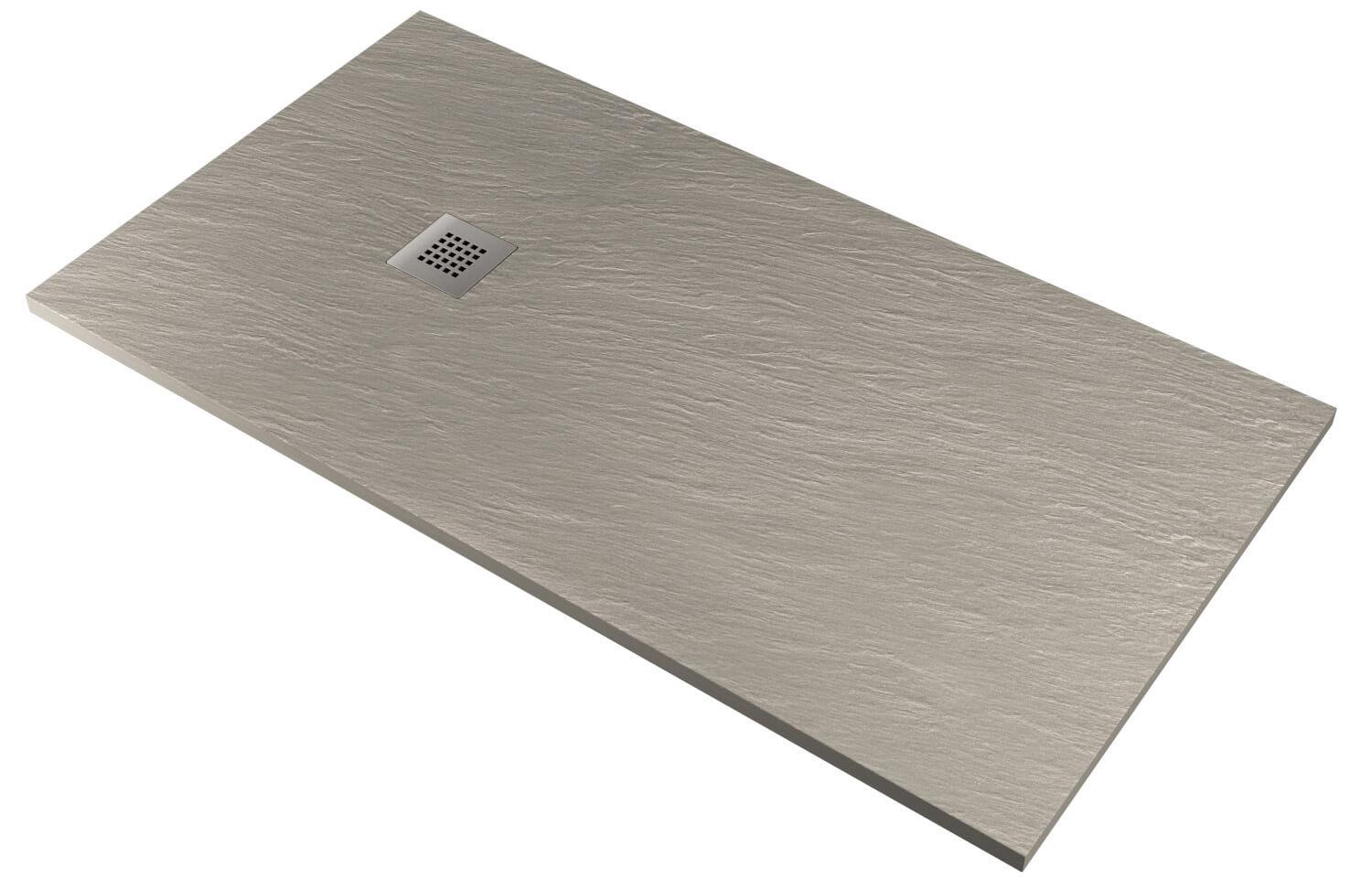 Piatto Doccia in Pietra 100x130 cm Pedrinelli Ardesia Stone Side Cemento