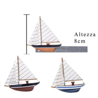 Set 12 Magneti Barca a Vela H 12 cm