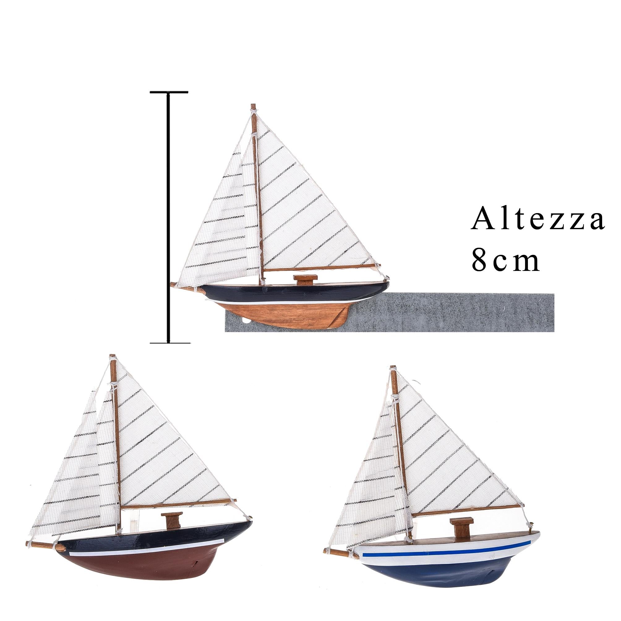 Set 12 Magneti Barca a Vela H 12 cm