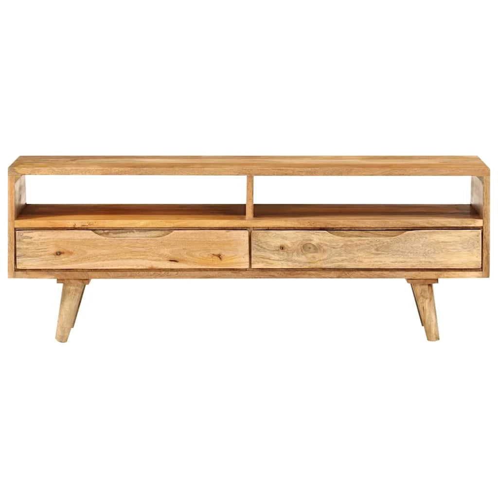 Mobile TV multimediale mensola per TV credenza per TV sala da pranzo soggiorno camera da letto 140 x 30 x 41 cm legno massello di mango marrone 02_0025911
