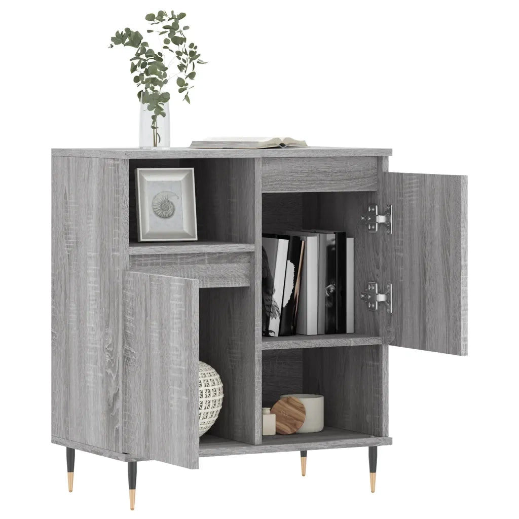 Credenza Grigio Sonoma 60x35x70 cm in Legno Multistrato 831186
