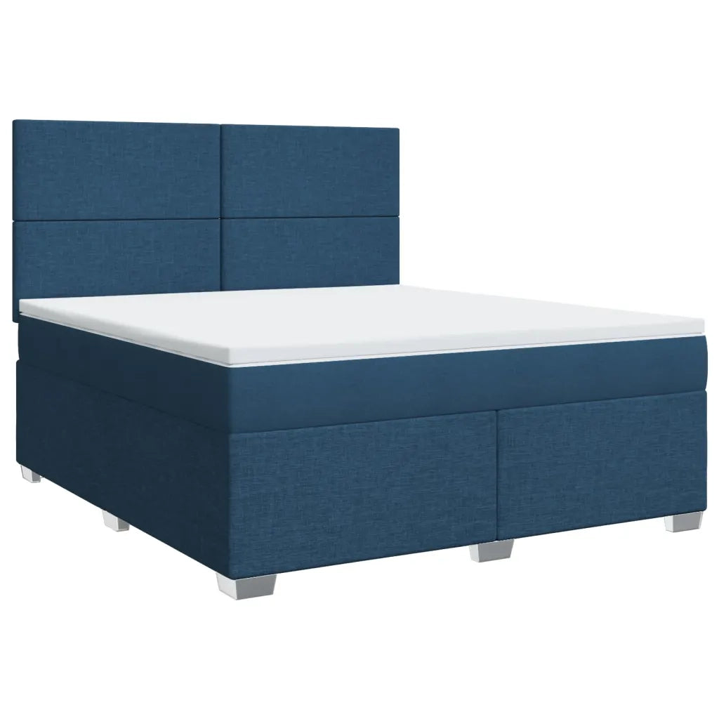 Giroletto a Molle con Materasso Blu 180x200 cm in Tessuto 3292866