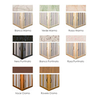 Sopravasca Paratia 2 Lati 1 Anta a Soffietto Apertura Angolare In PVC H150 Caldoni Komet 70x140 cm