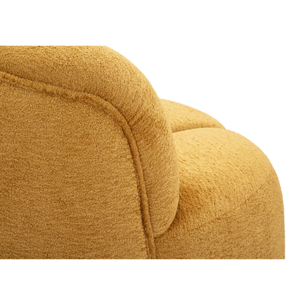 Divano VKH1061, Giallo, Spugna, 145x80x69 cm