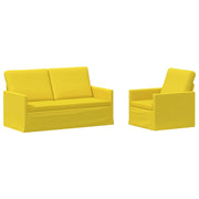 Set di divani 2 pz Giallo Chiaro Tessuto 3433157