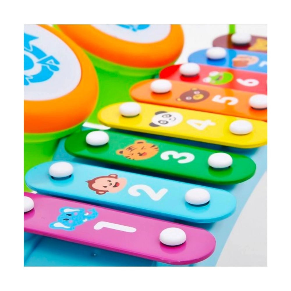 Trade Shop - Xilofono Colorato Con Batteria Con Suoni E Musica Gioco Per Bambini Da Mesi 18+ -