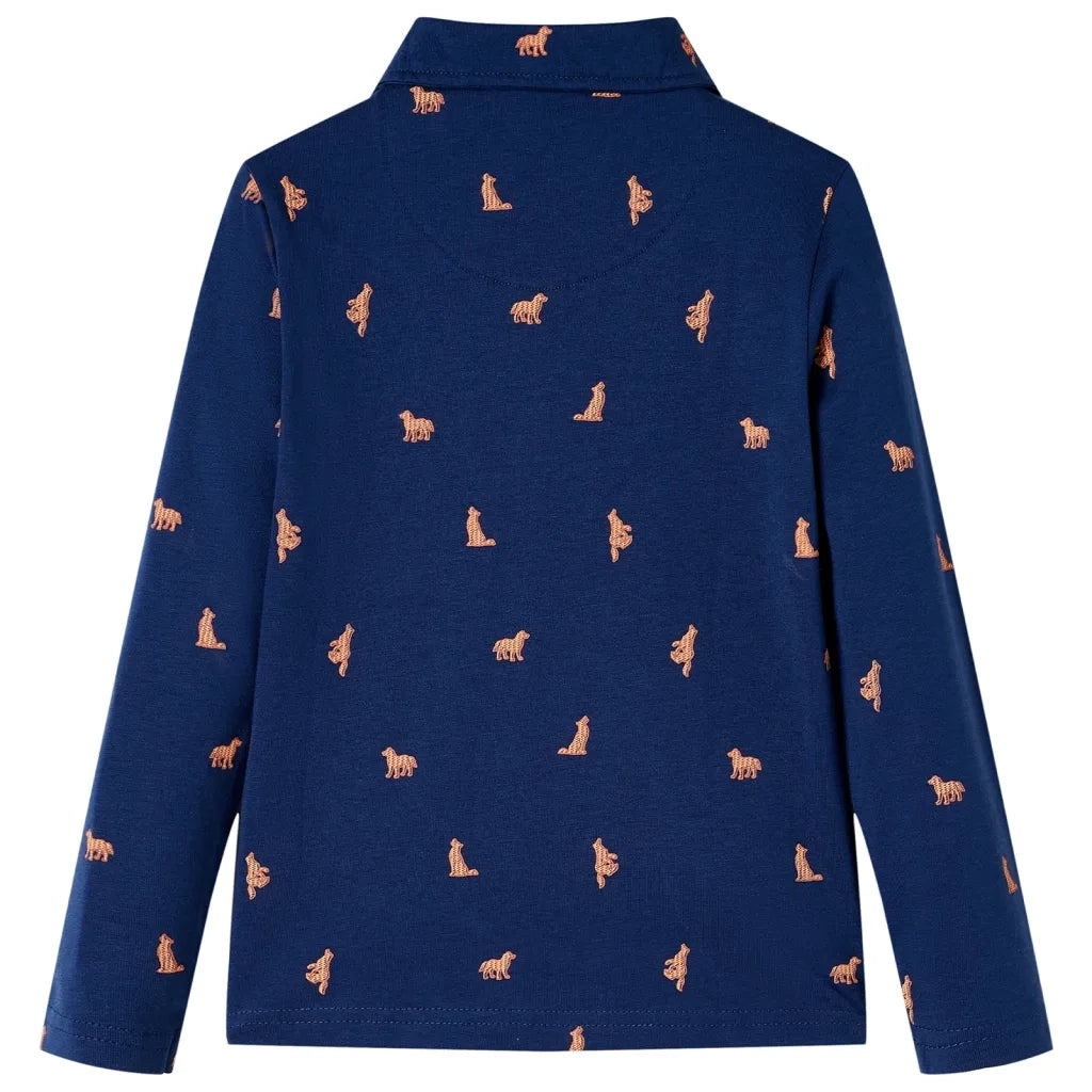Camicia per Bambini Blu Marino 116 12976