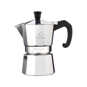 FOREVER 120117 Miss Moka Prestige Caffettiera Moka in Alluminio 12 Tazze Adatta per Gas Vetroceramica Induzione Guarnizione in Silicone colore Argento