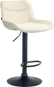 Barhocker Vonore Stoff schwarz