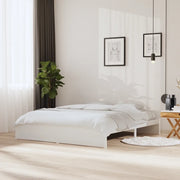 Giroletto-Struttura Letto Bianco in Legno Massello 180x200 cm Super King 846279