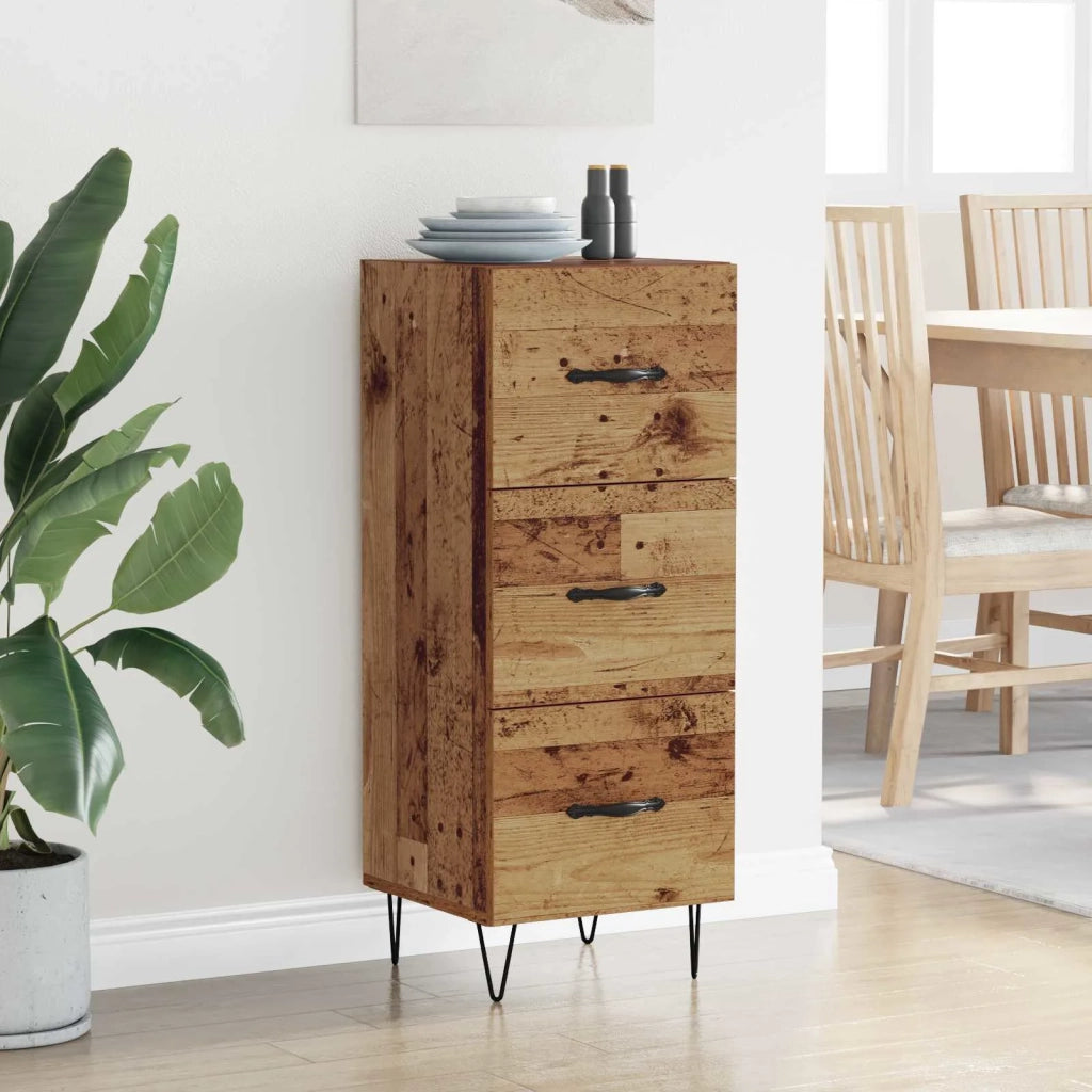 Credenza | Madia | Buffet da pranzo | Armadio da pranzo Legno vecchio 34 x 34.5 x 90 cm Legno multistrato