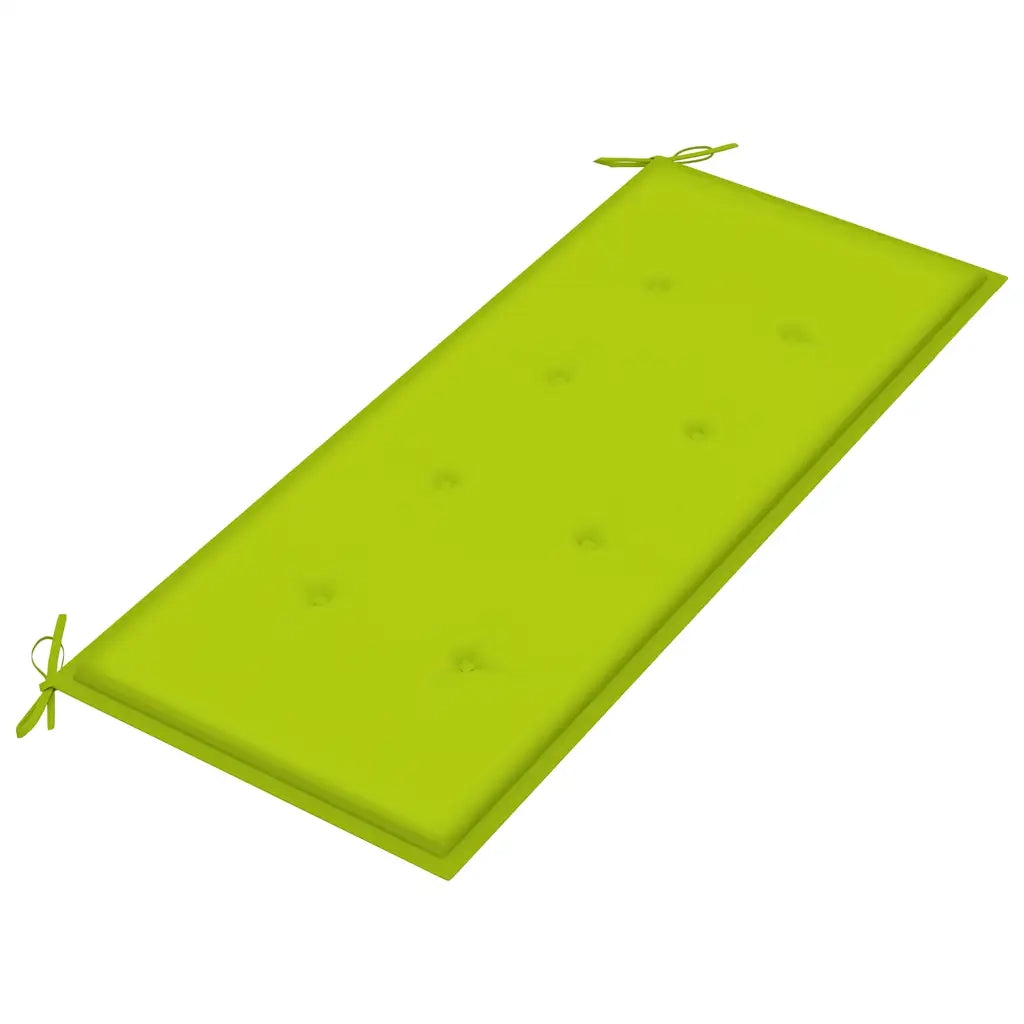 Panchina da Giardino | Panca da Giardino 2 Posti e Cuscino 120cm Massello Eucalipto