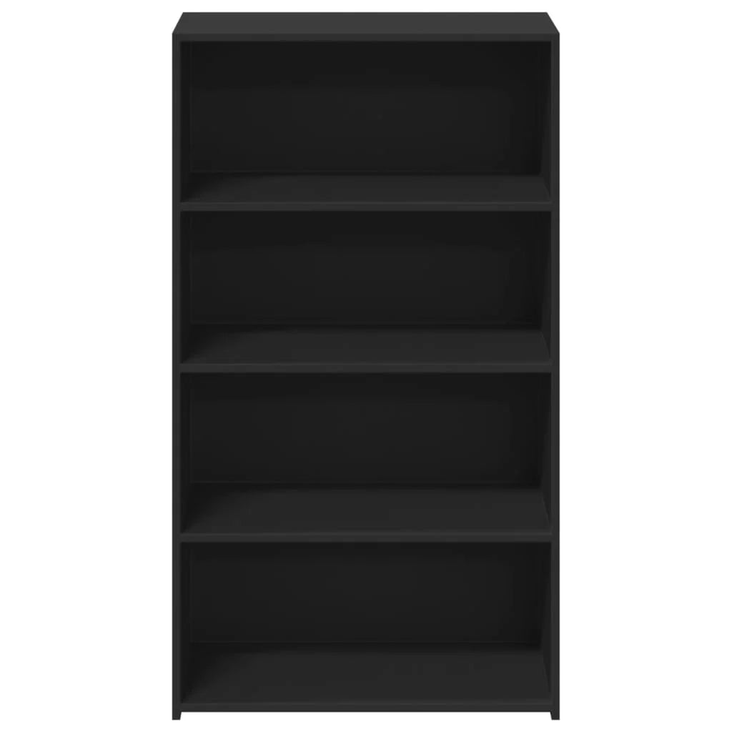 Buffet credenza cassettiera mobiletto mobile contenitore organizer cucina soggiorno salotto alto 70 x 41 x 124 cm legno ingegnerizzato nero 02_0035123