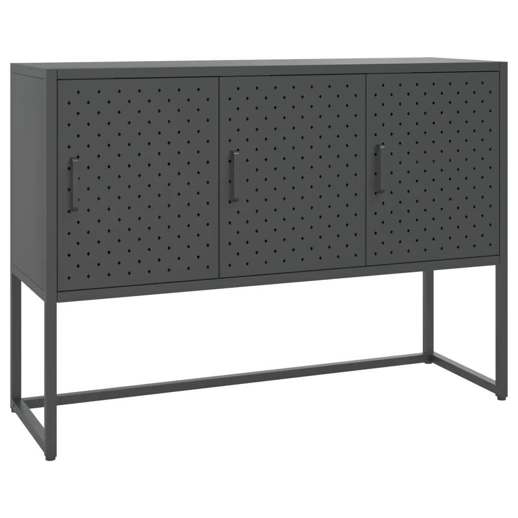 Credenza Antracite 105x35x75 cm in Acciaio cod mxl 18514