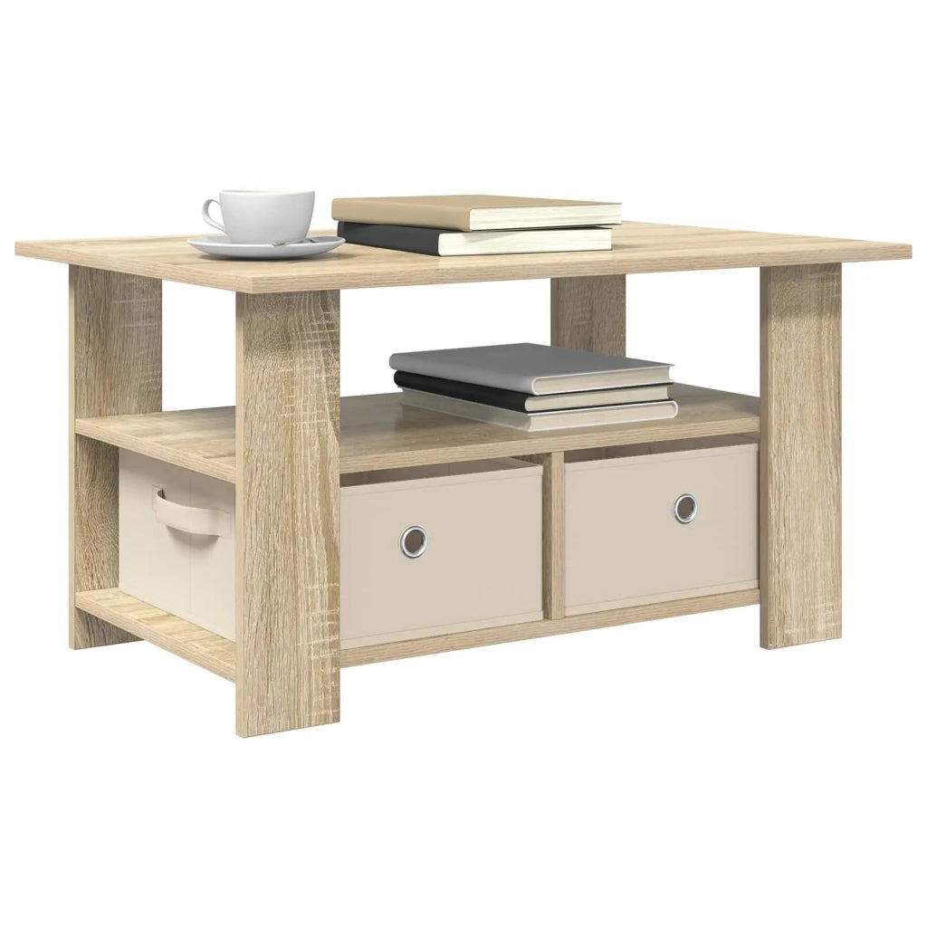 Tavolino da salotto con cassetto Rovere Sonoma 77 x 55 x 42 cm 8000414