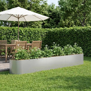 Letto rialzato da giardino Acciaio zincato 300 x 40 x 40 cm 8011731