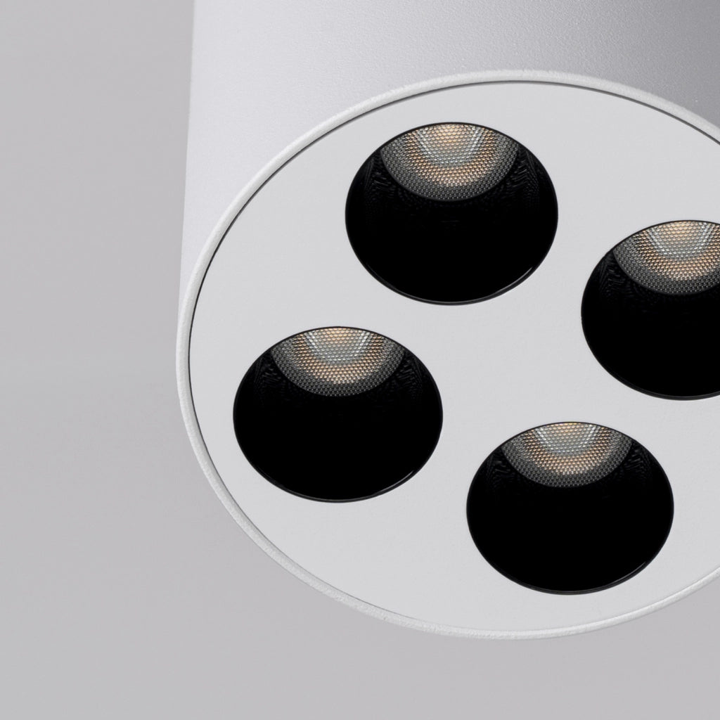 Spot soffitto tubo bianco tondo LED 9W 4000K Pure Lume