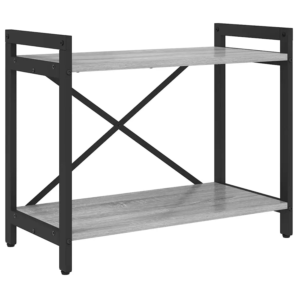 Libreria-Scaffale per Libri-Mobile di Stoccaggio Grigio sonoma 60 x 30 x 50 cm Legno multistrato