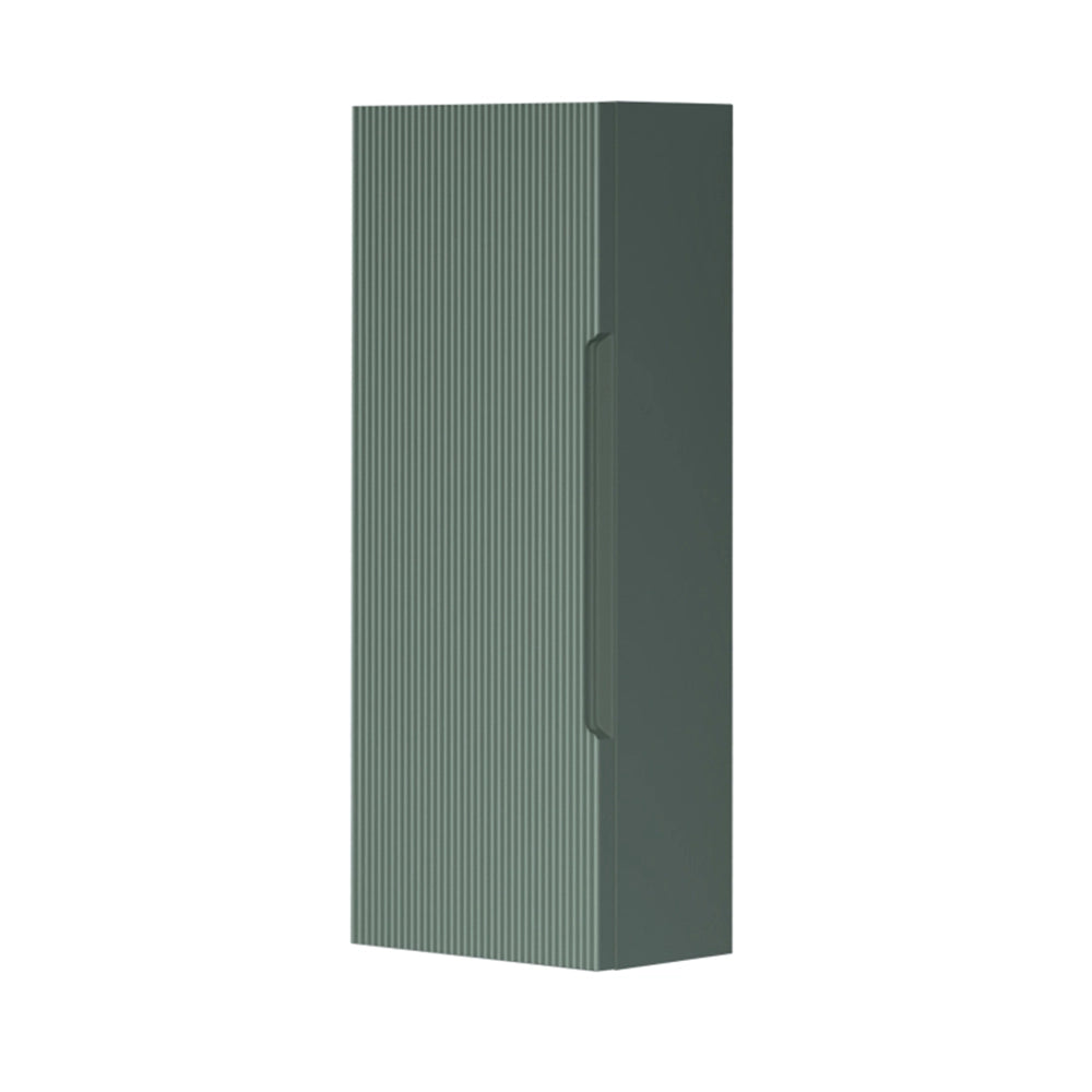 Pensile bagno sospeso H 75 cm verde opaco cannettato reversibile Rigo