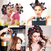Set di Spille per Capelli - Rotoli per Capelli - Chiome Senza Calore - Spille ad Adesivo