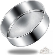 Siftatore in acciaio inossidabile 15 cm - Siftatore fine - 60 mesh - Per sfornare torte e tortelli