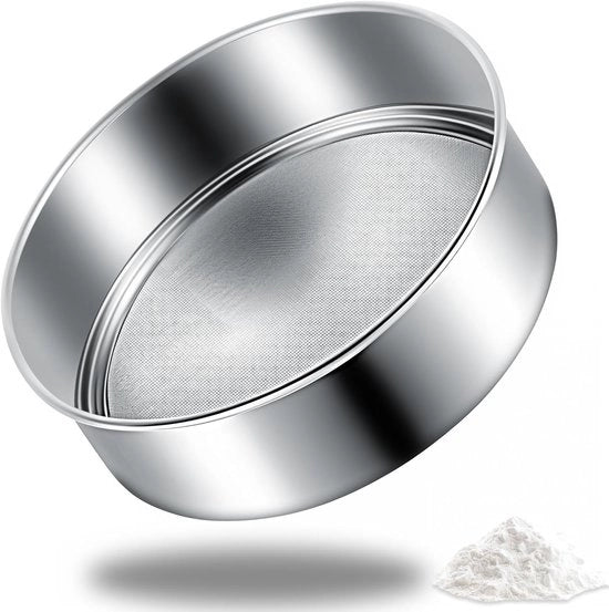 Siftatore in acciaio inossidabile 15 cm - Siftatore fine - 60 mesh - Per sfornare torte e tortelli
