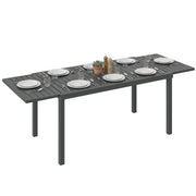 Tavolo da Giardino Allungabile 150/225x85x75 cm ¨C zephmum ¨C Grigio