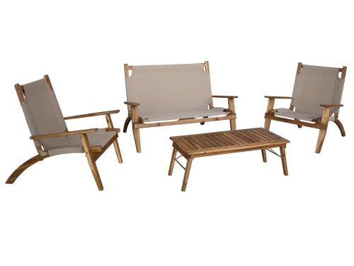 SET IN ACACIA GARDEN WOOD COTTONCLUB SAMBA COLOR SABBIA