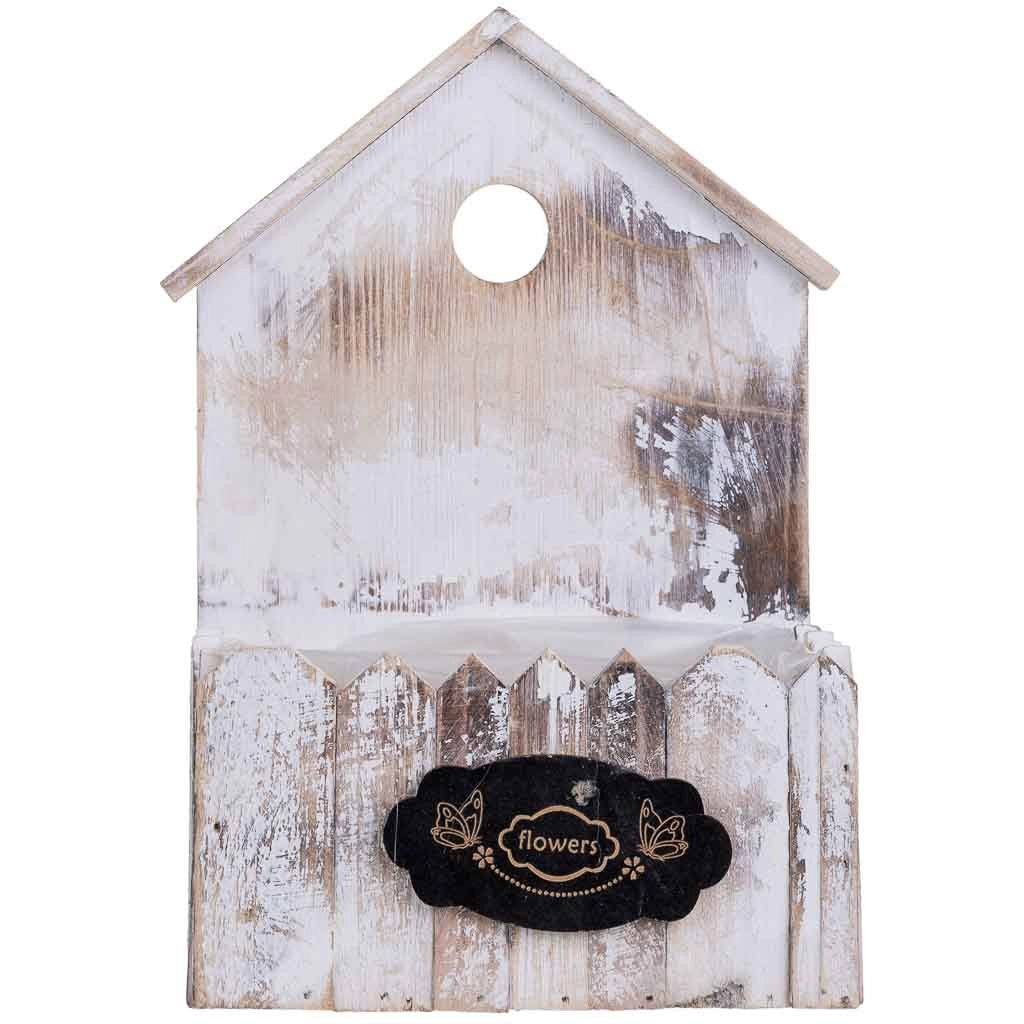 Supporto per fioriera quadrato in legno 21x10x29/10H cm