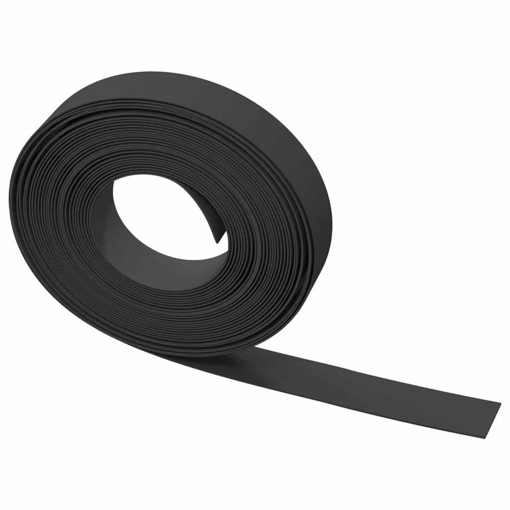 Bordatura per giardino 25 m 10 cm PE Nero 42036846