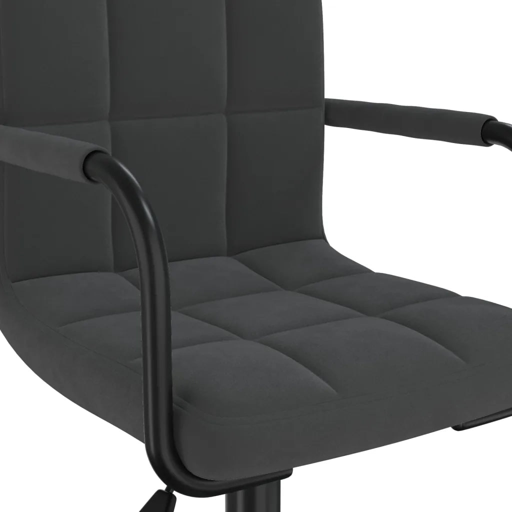 Sedia Girevole da Ufficio | Sedia da Gaming Nera in Velluto