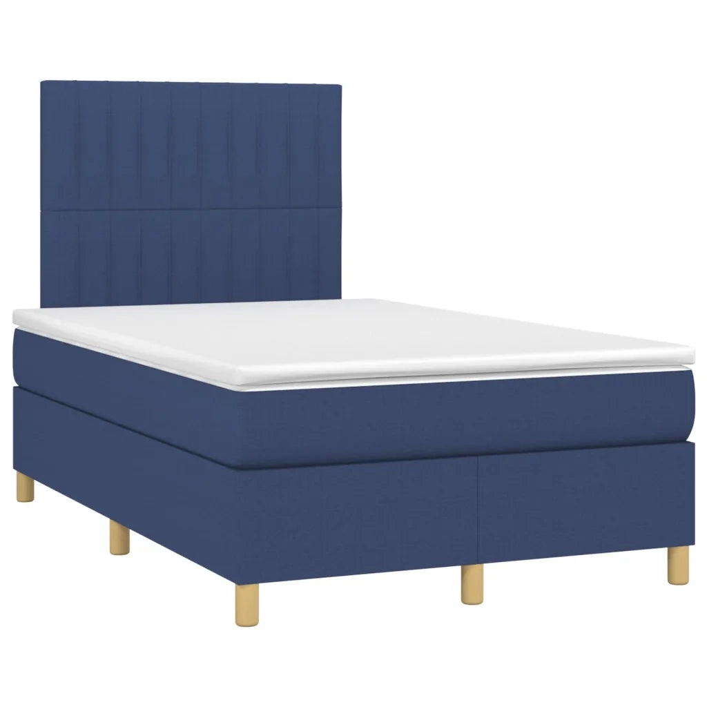 Giroletto a Molle con Materasso Blu 120x200 cm in Tessuto 3142487