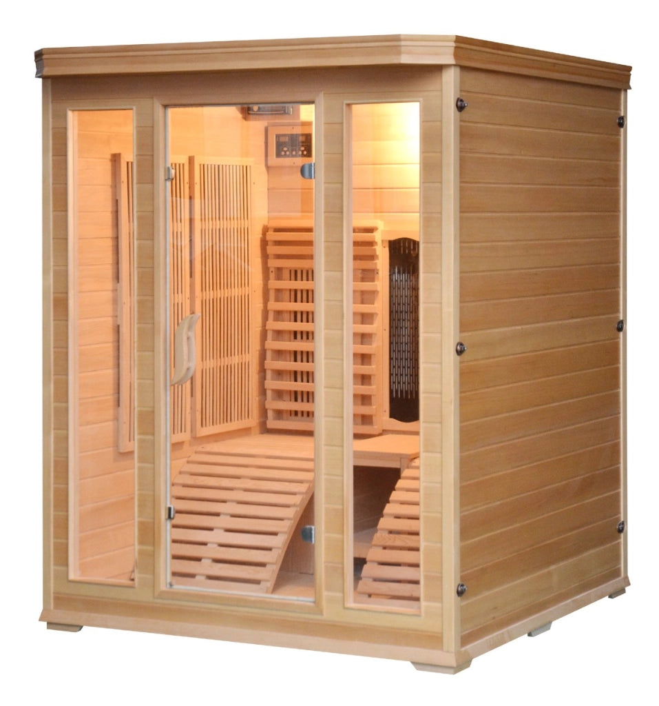 Sauna infrarossi, sdraio in legno, full optional 150x150x190cm Relpunt Cercilia