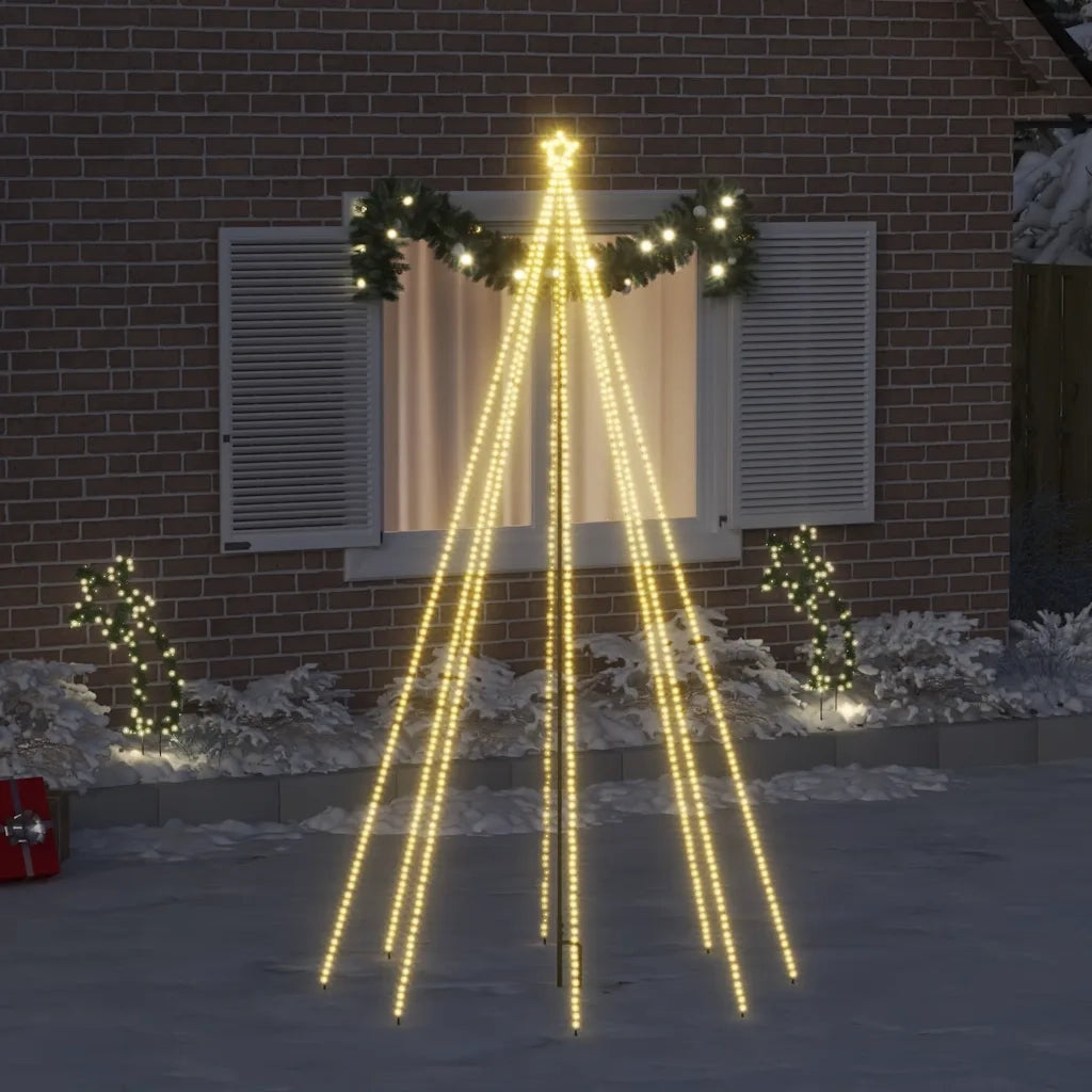 Albero di Natale Cascata Luci LED Interni Esterni 400 LED 2,5 m cod mxl 26055