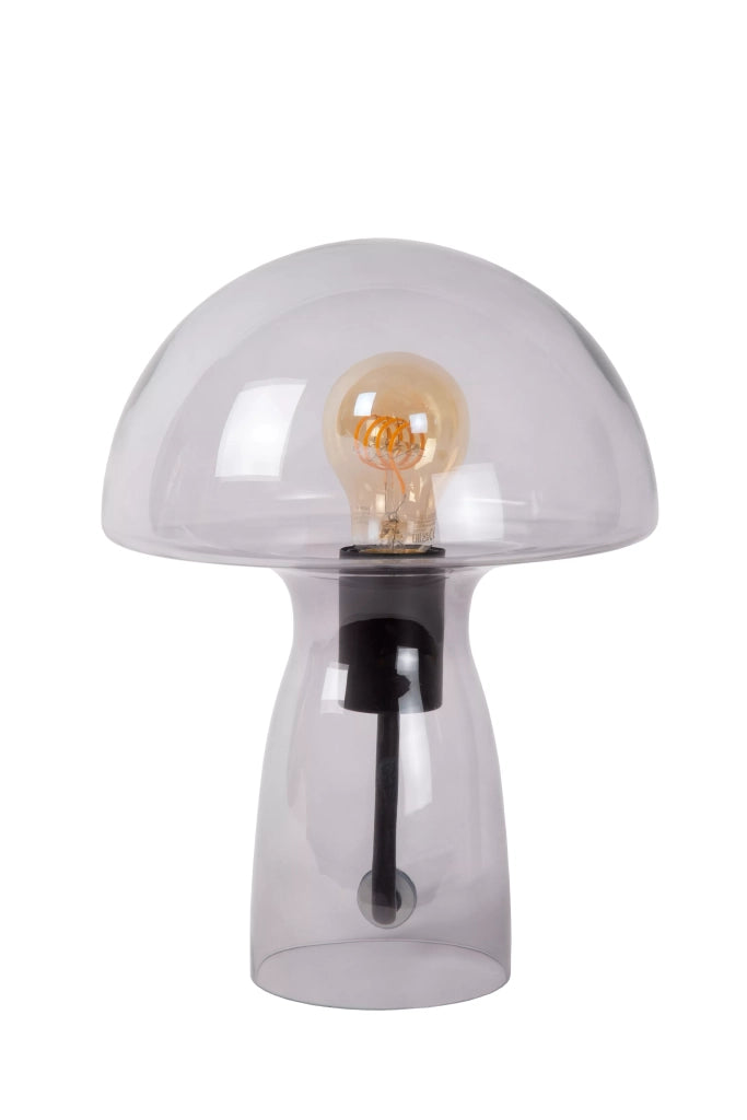 Lampada da tavolo Fungo vetro trasparente E27 Lucide