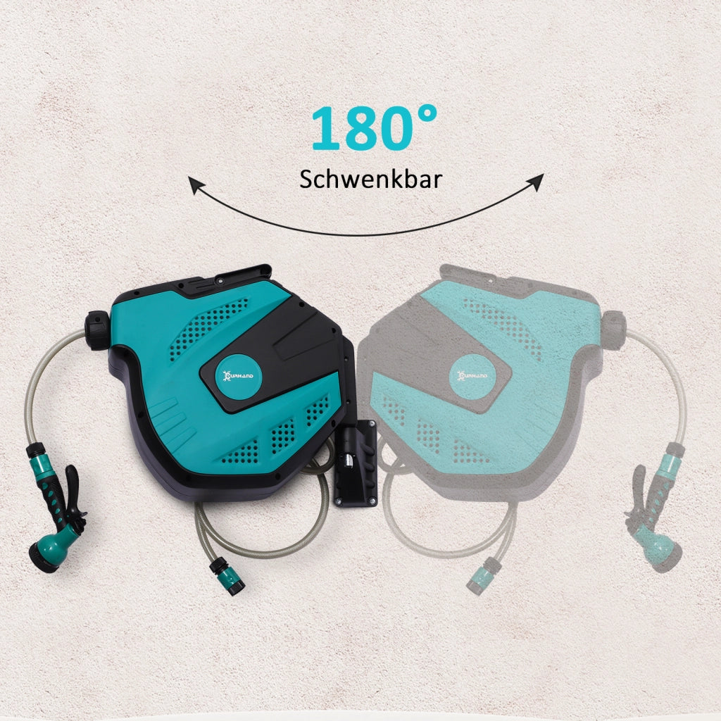 Mobile da bagno con porta asciugamani e scatola per tubo doccia ¨C zephmum ¨C Verde, Nero, 15 m