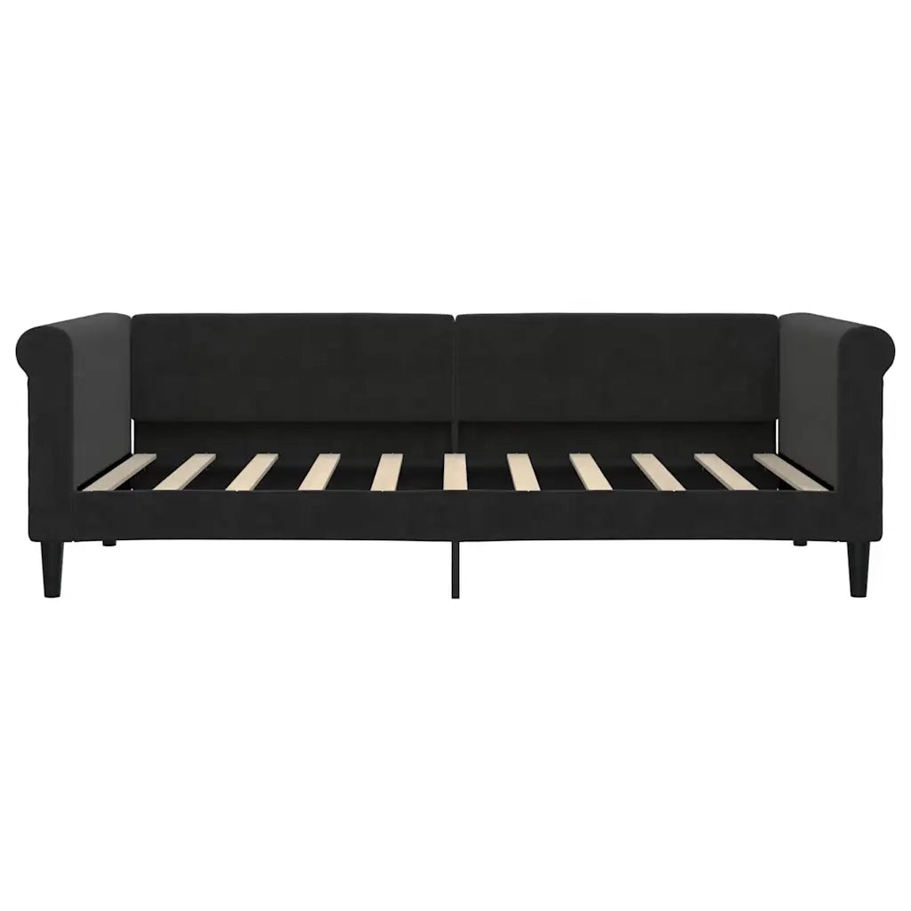 Letto da Giorno Nero 90x190 cm in Velluto 354259