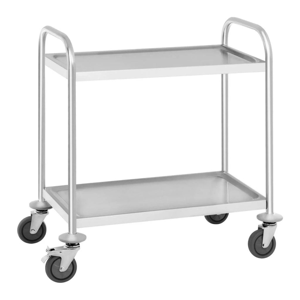 Carrello di servizio - 2 ripiani - fino a 150 kg acciaio inox 14_0000931